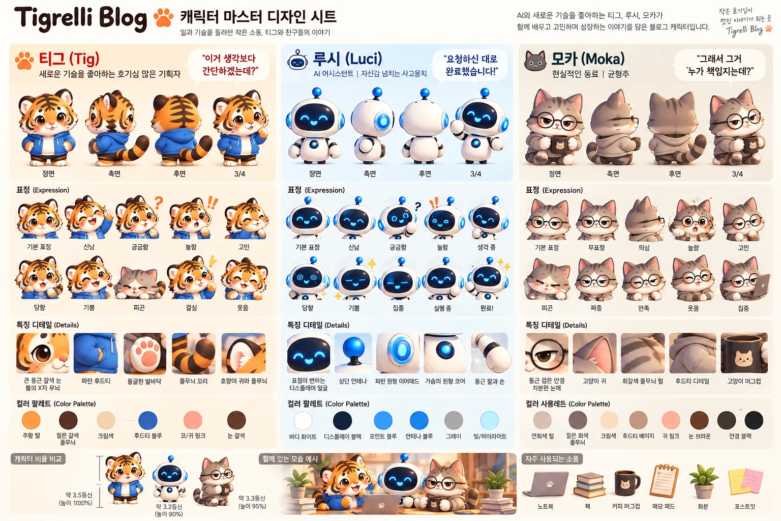 티그와 친구들을 소개합니다